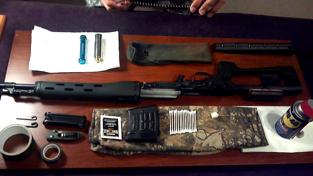 Airsoft A&K SVD Dragunov disassembly + cleaning tips.