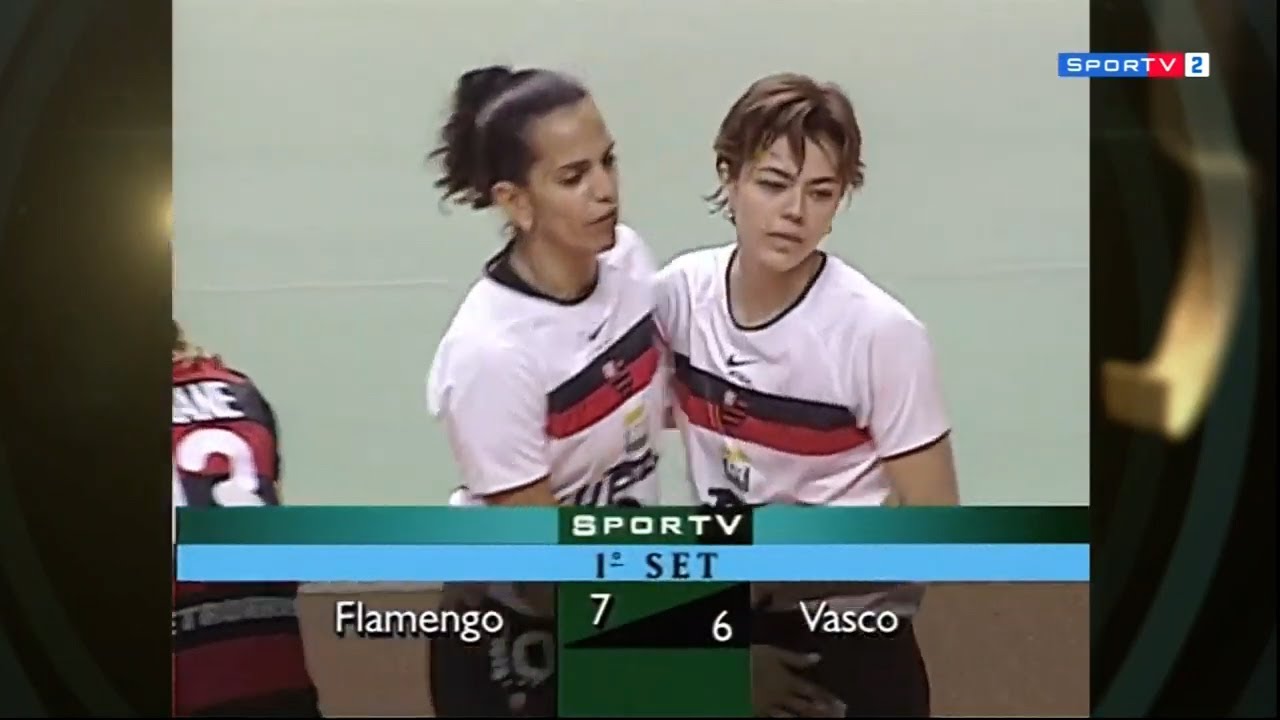 Virna e Leila vs Vasco (2000-01) - Flamengo campeão da Superliga sobre o Vasco de Fernanda Venturini