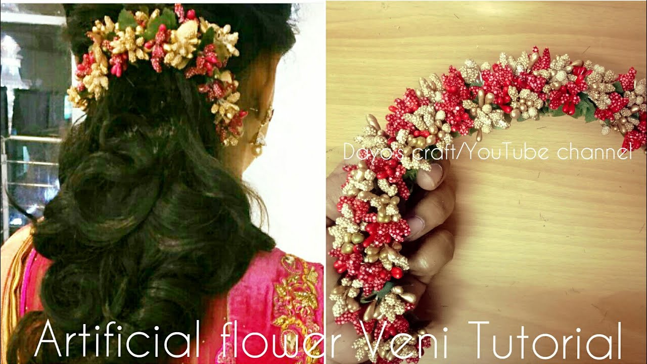 Easy to make - Homemade Flower veni - Tutorial
