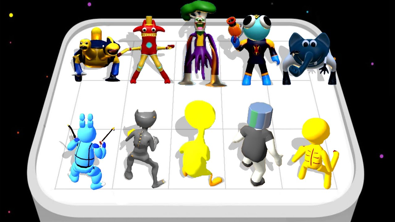 MERGE COLOR RAINBOW FRENDS (P6) VS MERGE MASTER BENDY REVIVAL 🌟 MERGE BATTLE GAMEPLAY
