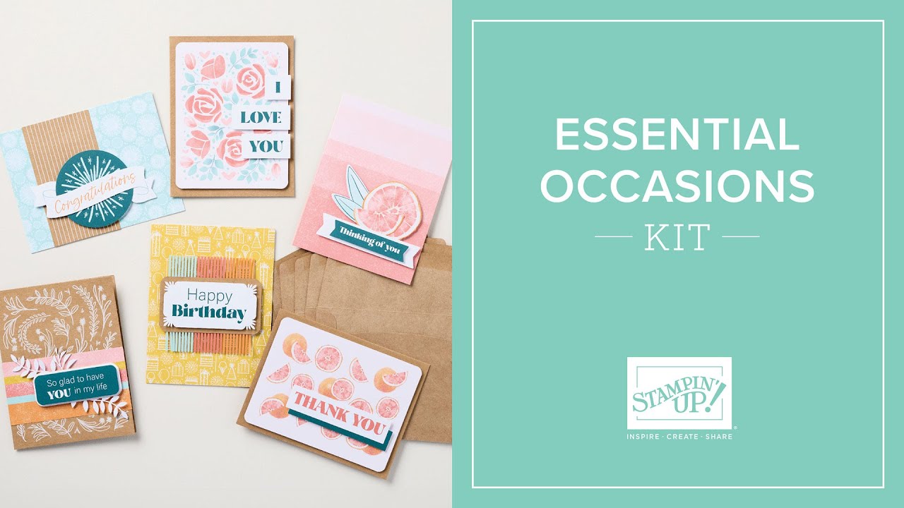 Essential Occasions Kit: DIY Card Kit for Birthdays, Thanks & More | #CraftingKits #Papercraft #DIY