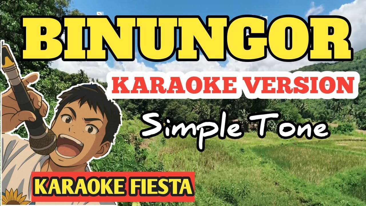 BINUNGOR - Simple Tone | Karaoke Lyrics | Tayaw karaoke [ Karaoke Fiesta ]