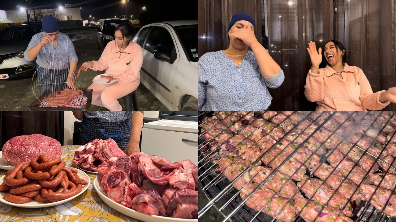 Barbecue d’hiver 😅😍🥩 شواء عائلي 🥰😋🫶🏽