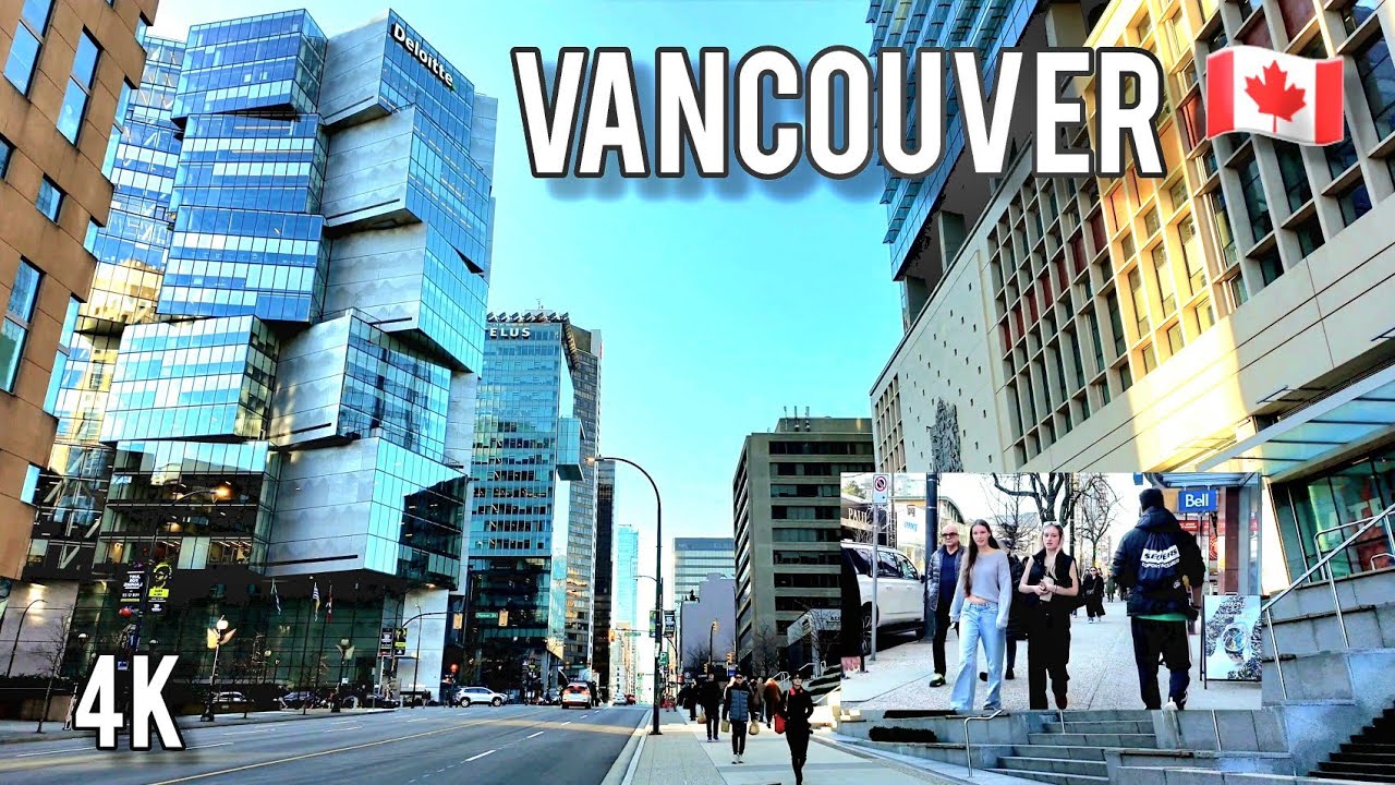 🇨🇦  [4K] 🌞 2026 March |  Downtown Vancouver Walking Tour, BC,  Canada