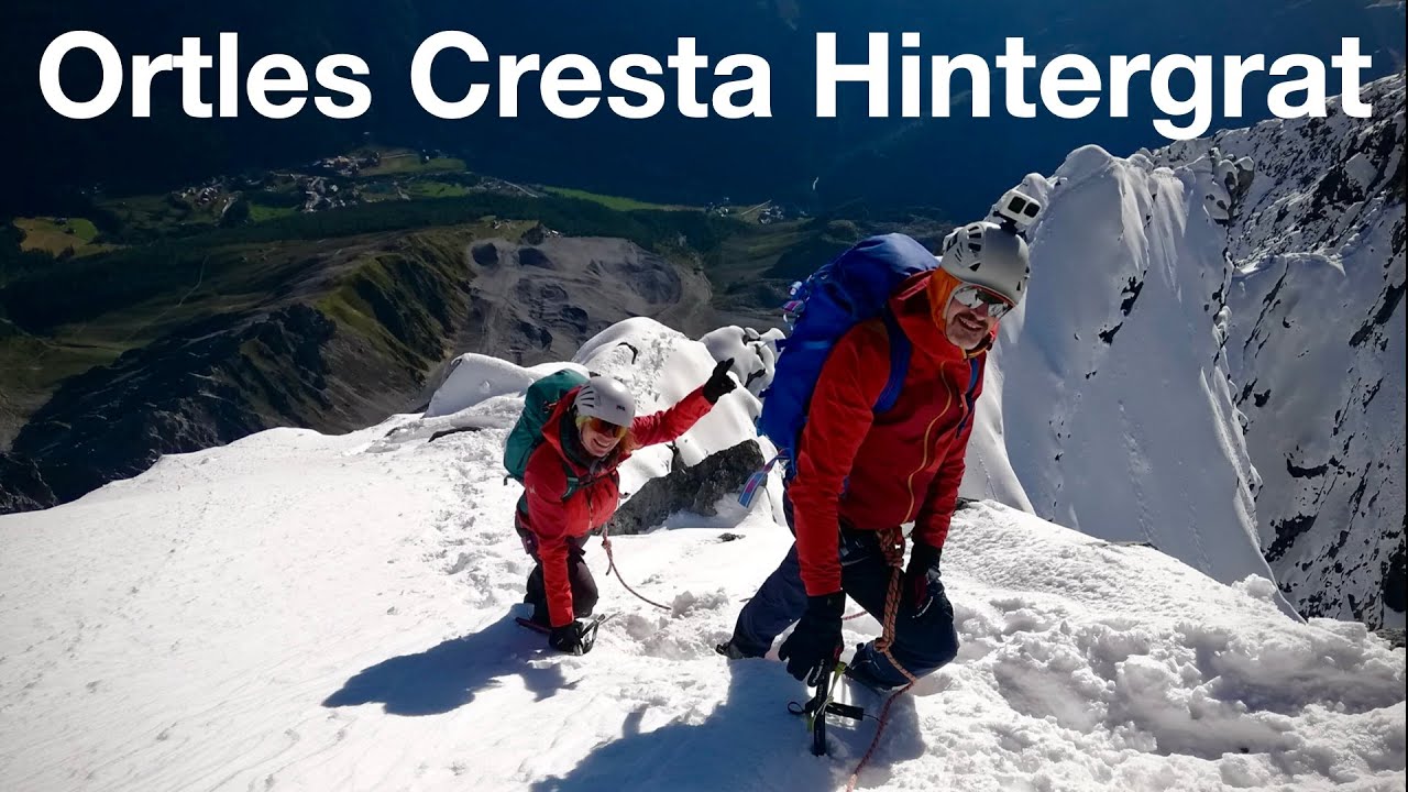 Ortles cresta Hintergrat e via normale