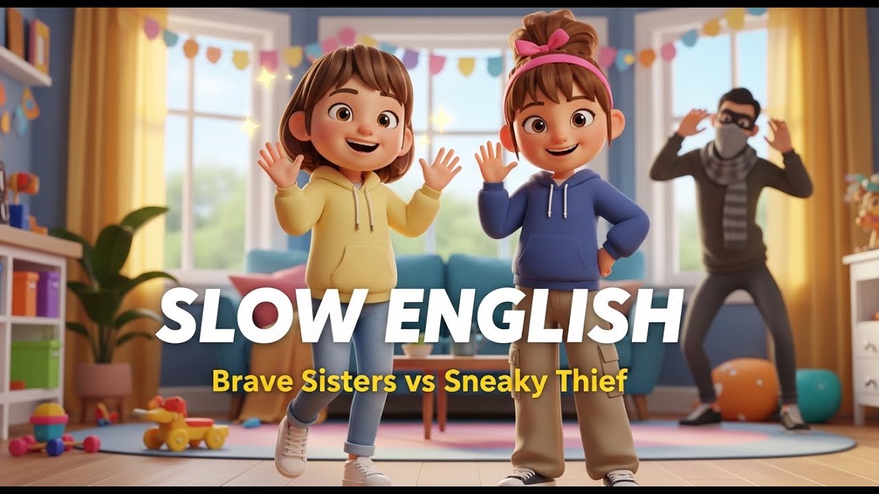 Brave Sisters and Thief | Slow English Story for Beginners (A2 Level)