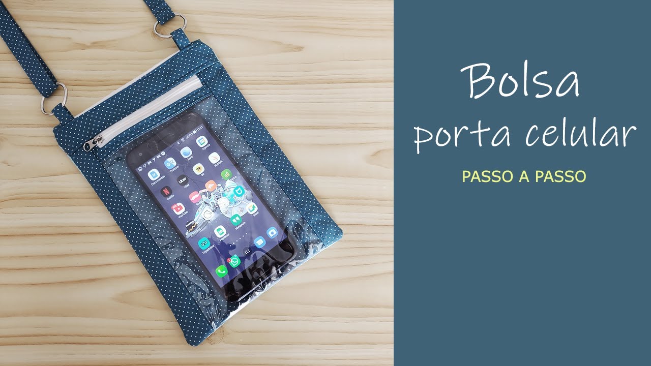 Bolsa porta celular com visor - Passo a passo