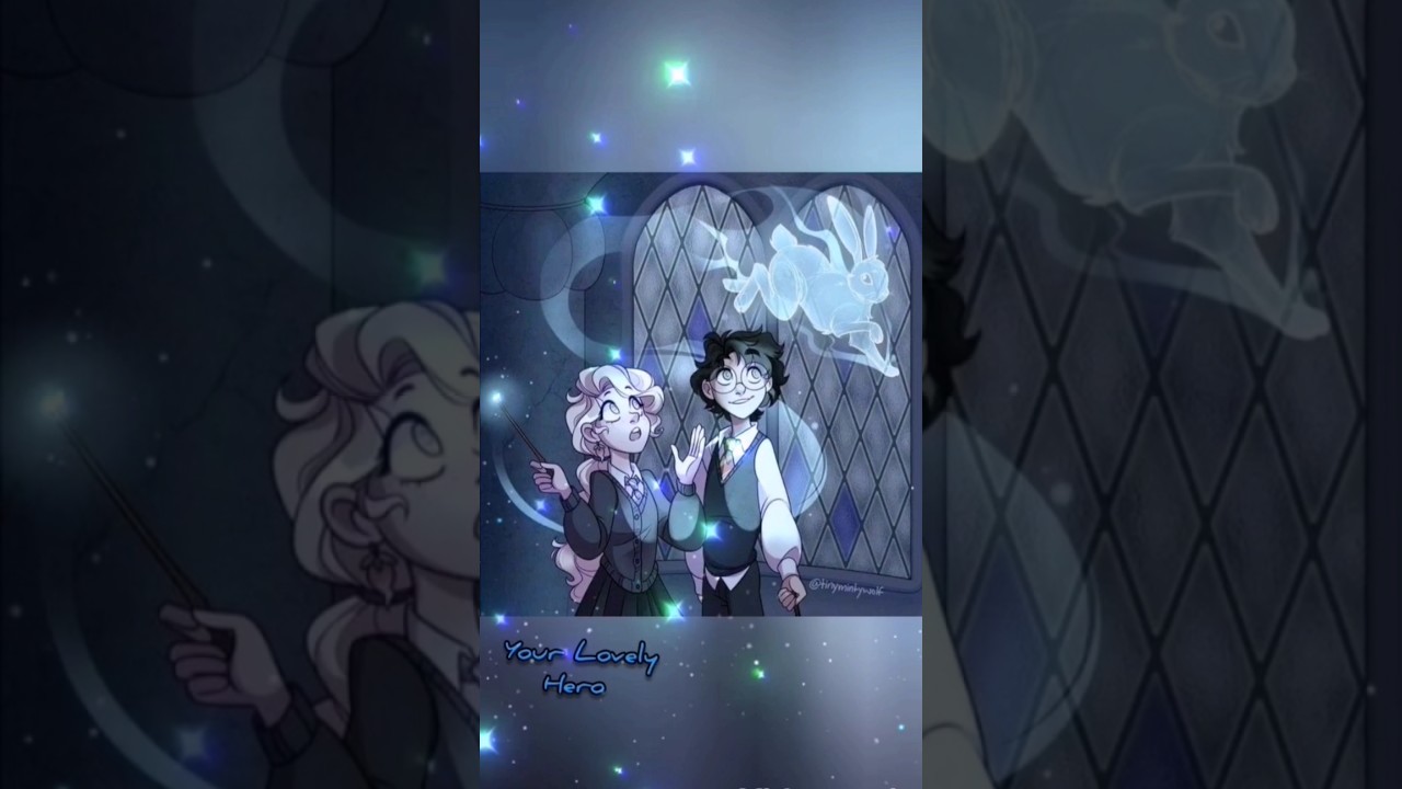 Luna x Harry!🤍🖤 #luna #harrypotter #ship #hogwarts #shorts #edit #video #cute #fanart #harry