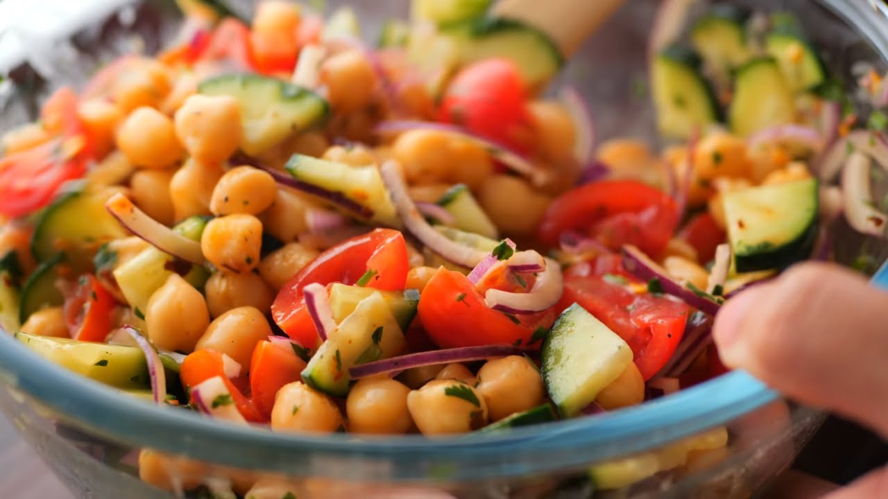 Most Satisfying Protein Packed Chickpea Salad