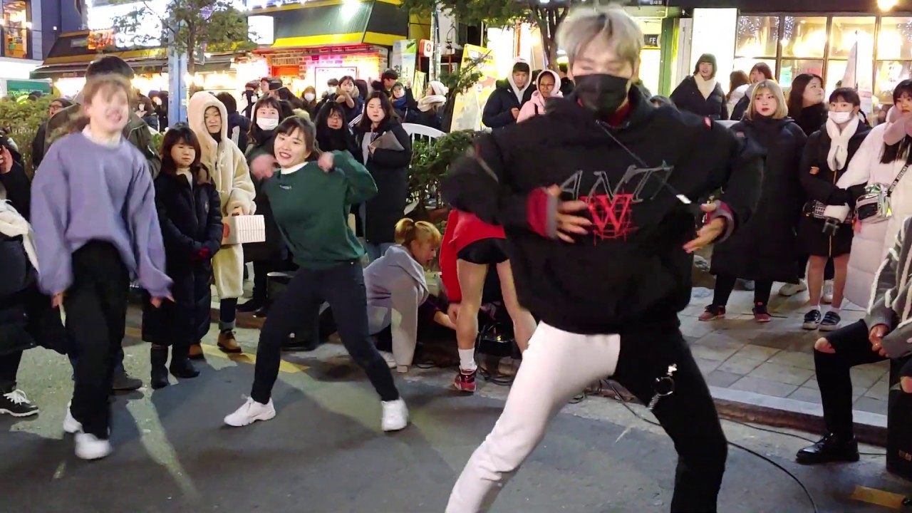 [Busking No1/HD] Red crew(레드 크루) guest IDOL member?_BTS_IDOL/performance/홍대 버스킹/Kpop dance