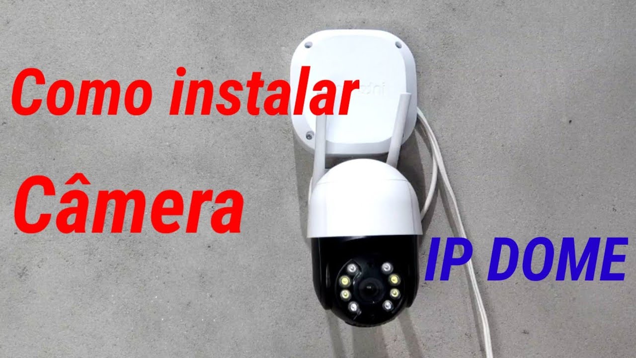 Como instalar câmera ip dome wifi anbiux passo a passo