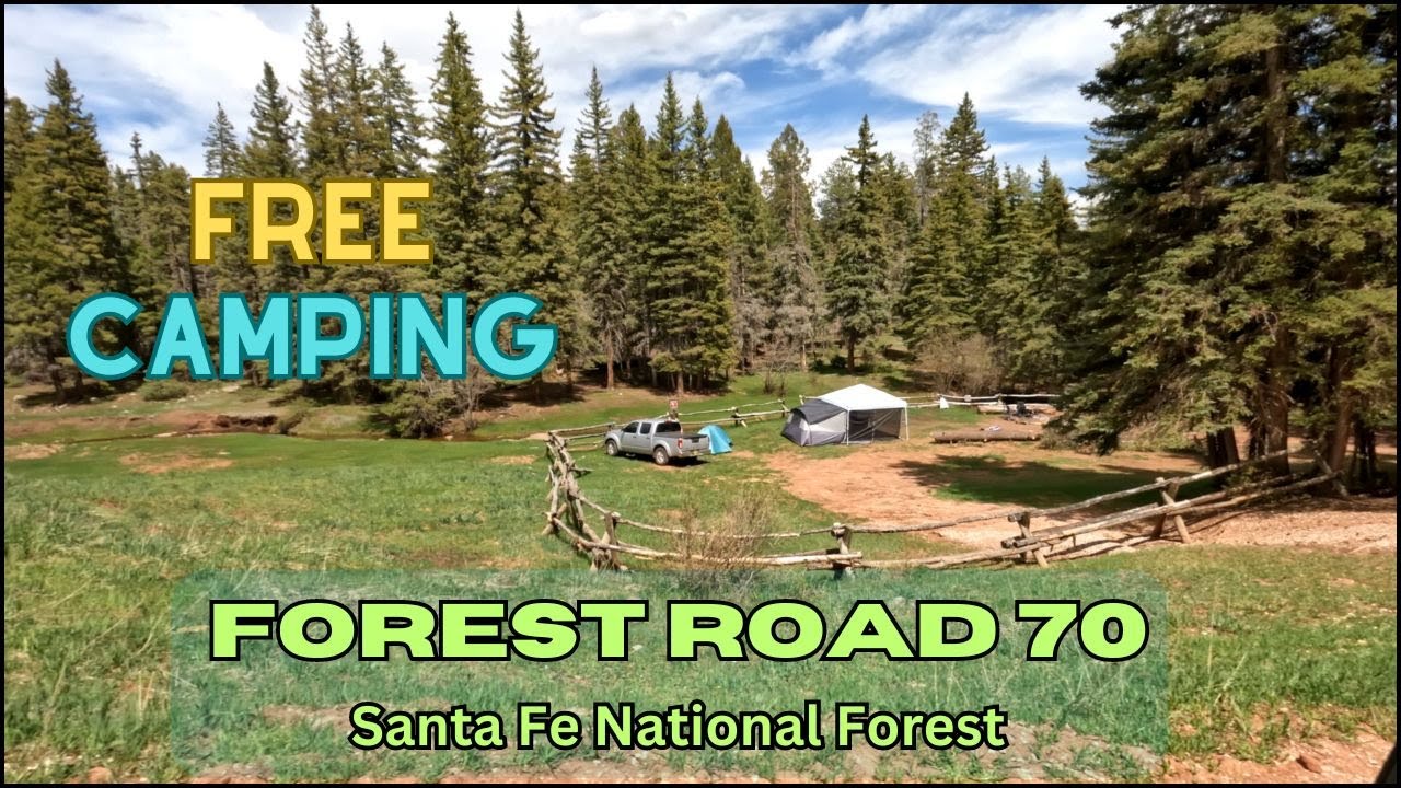 FREE Camping, Boondocking, Dispersed Camping!  FR 70 in Santa Fe National Forest New Mexico