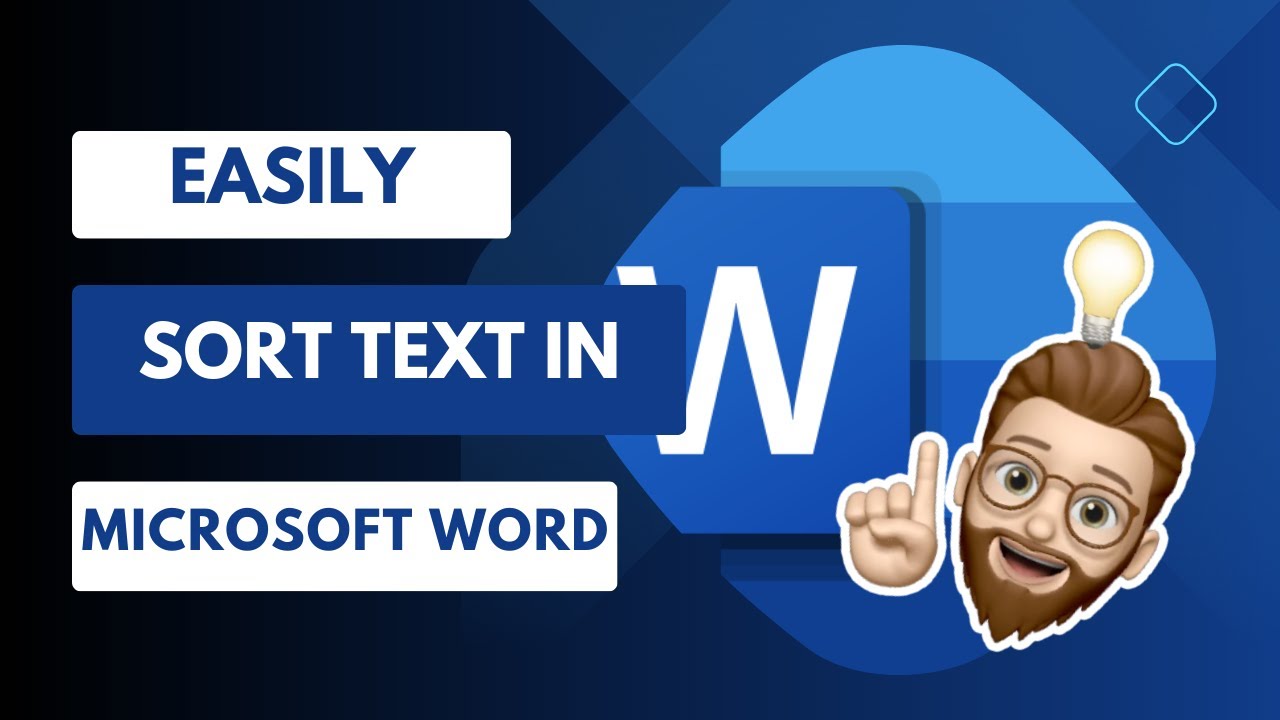 Streamline Your Documents: How to Use the Sort Text Option in Microsoft Word