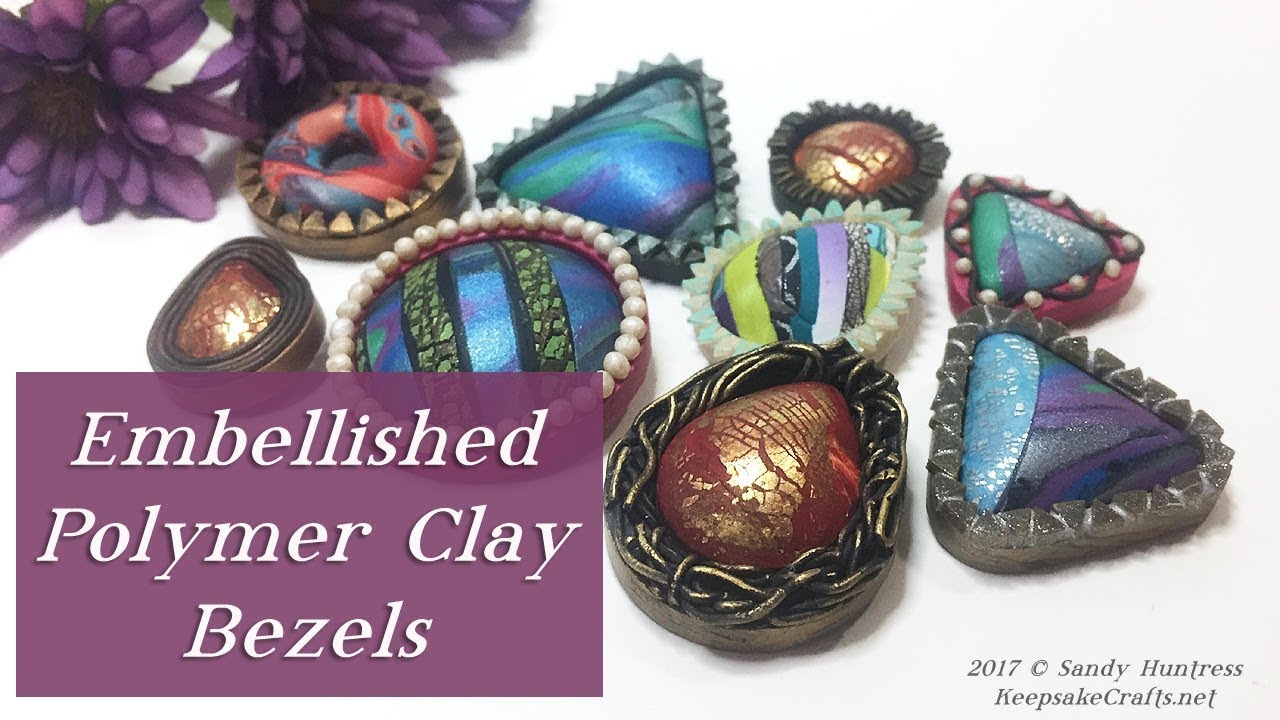 How To Add Creative Embellishments To Molded Polymer Clay Bezels