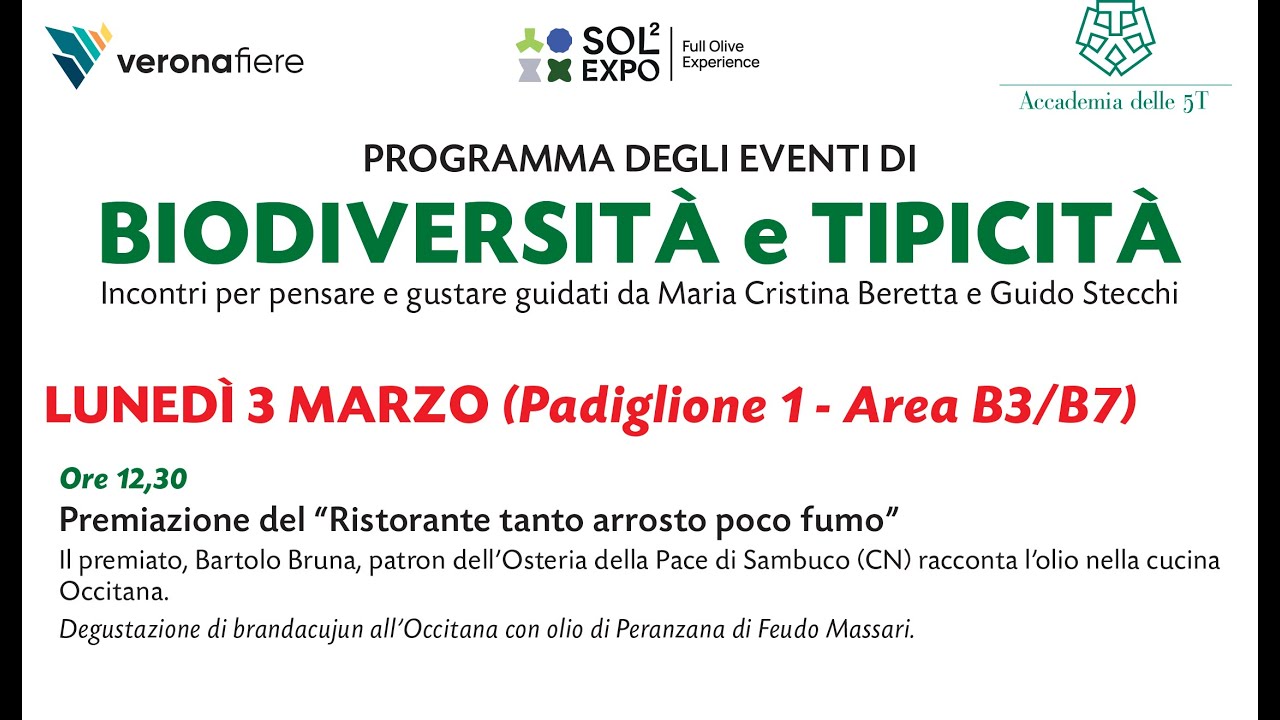 SOL2EXPO - Ore 12,30 - Premiazione del Ristorante tanto arrosto poco fumo