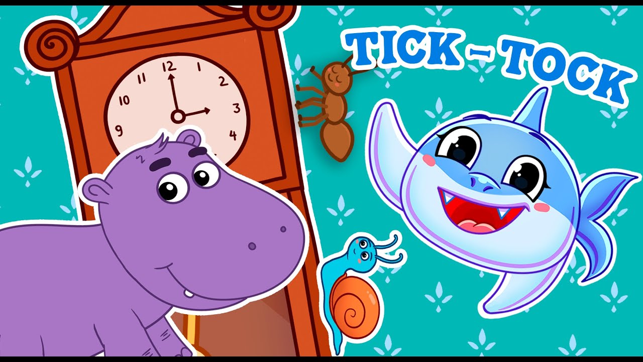 Hippo, Snail & More! Animal Fun in Hickory Dickory Book | Nursery Rhymes & Kids Songs | Animal Time