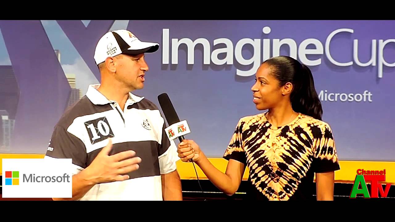 Steve Guggenheimer - Microsoft Imagine Cup 2014 Channel A TV interview with Crystal Brown