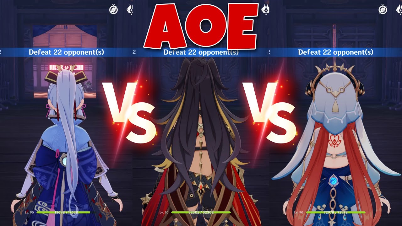 Ayaka Freeze vs Dehya Mono Pyro vs Nilou Super Bloom Teams Showcases! Who&rsquo;s The Best AoE Team???