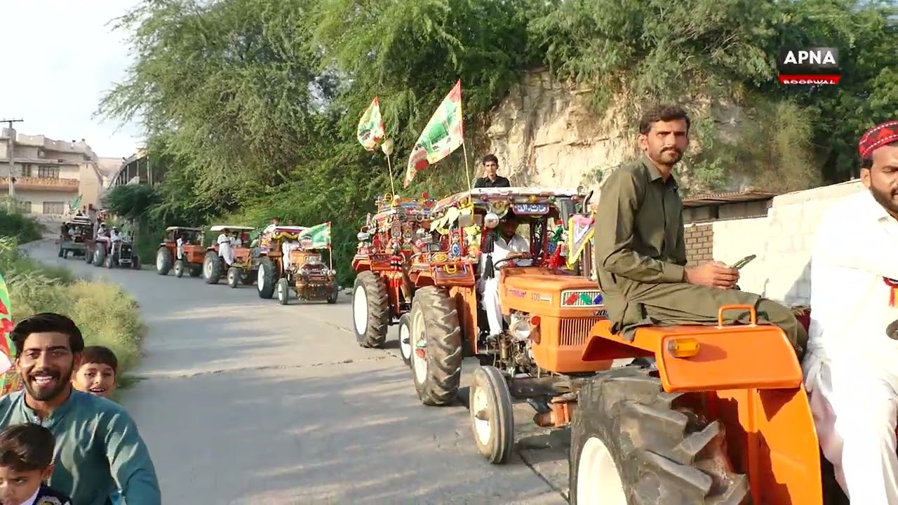 Jashne Eid Milad Un Nabi ﷺ 💚 Tractors & Motorcycle's Rally 💚 Roopwal, Chakwal 💚 Part 4/4 💚