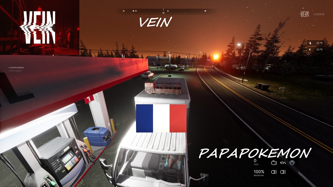 VEIN 045 ON CHERCHE UNE STATION A ESSENCE  ET ON ESSAYE DE RETOURNER  A LA BASE