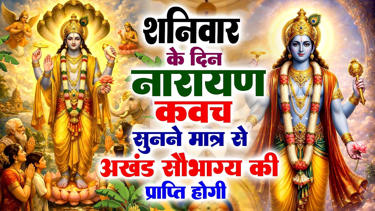 शनिवार के दिन नारायण कवच सुनने मात्र से अखंड सौभाग्य की प्राप्ति होगी#VishnuNarayankawach