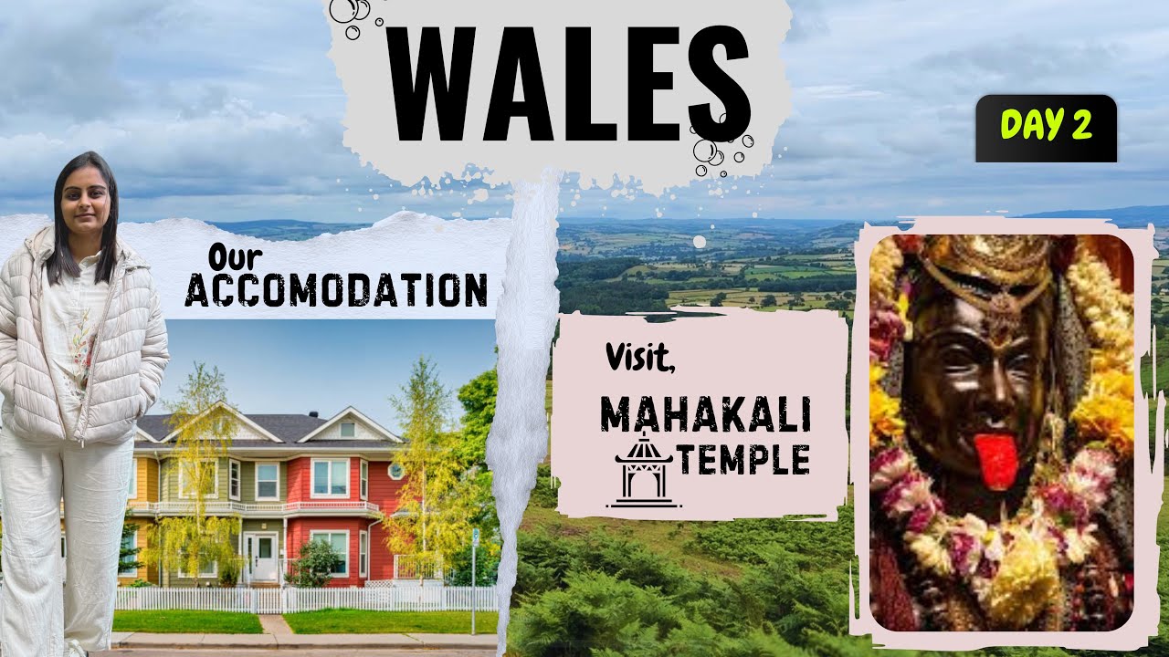Maa Shakti (Kali Maa) Temple in Wales, UK. Wales Road Trip | Day 2 | Accommodation Bahot pyara hai 😍