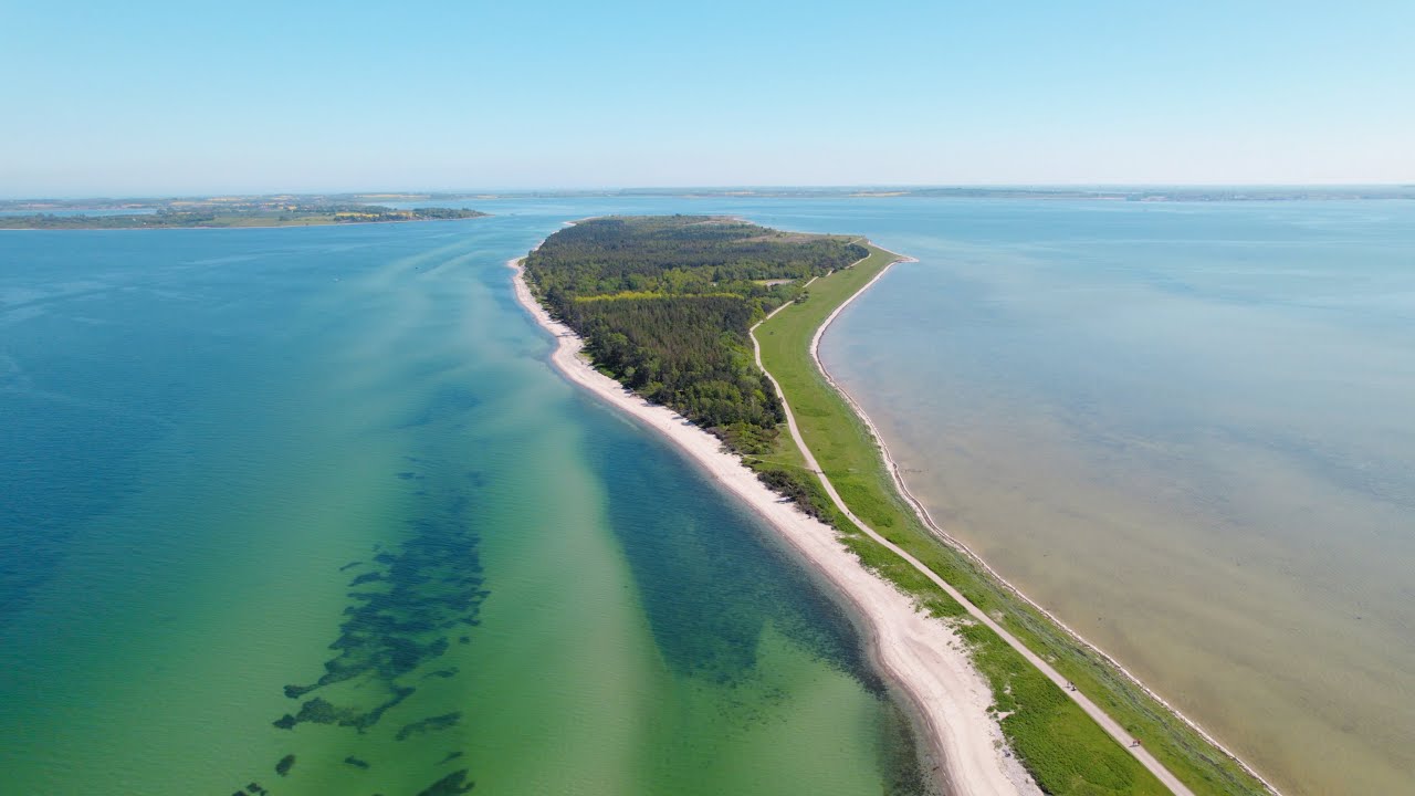 Энеберодде, Дания, Съемка С Дрона на 5K, DJI Air 2S
