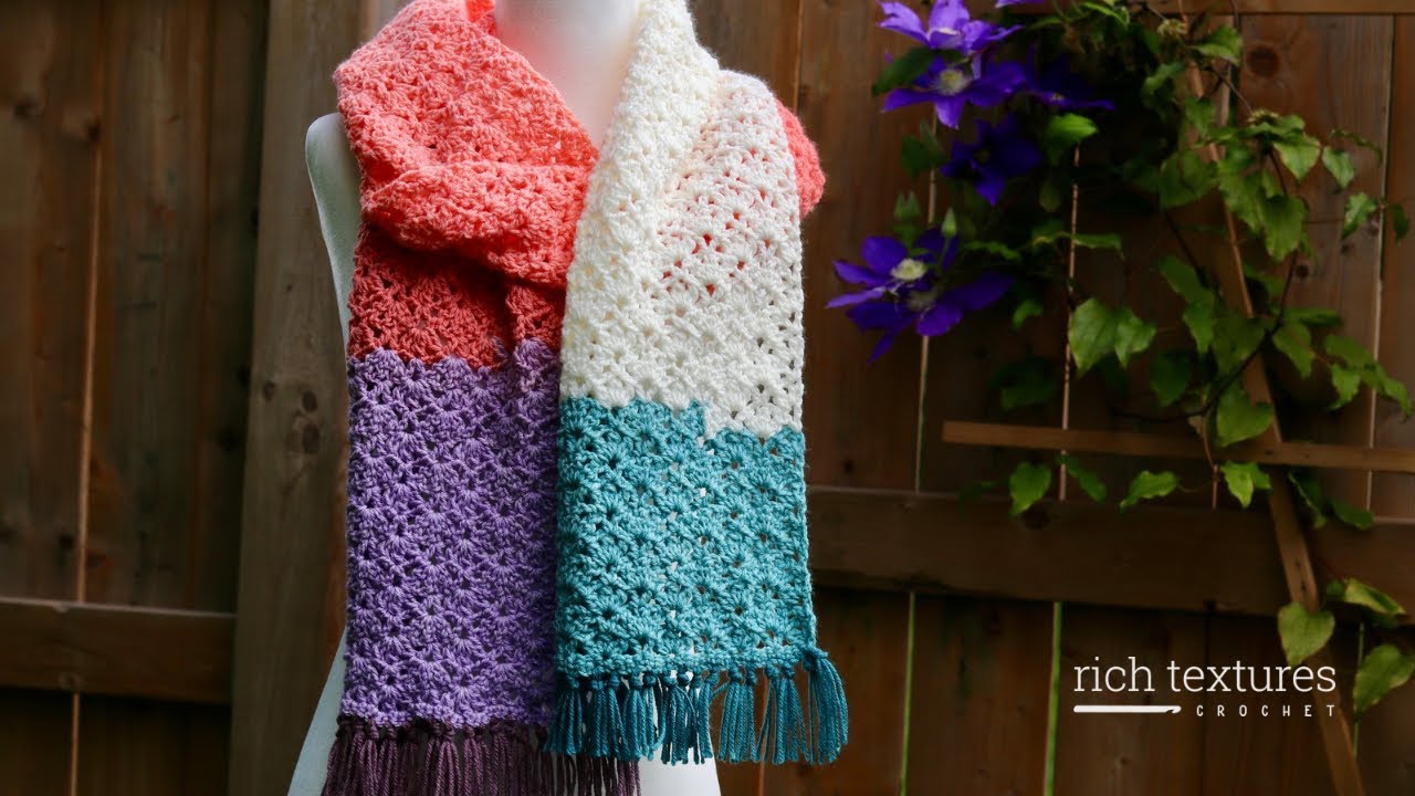 Low Tide Scarf Crochet Pattern