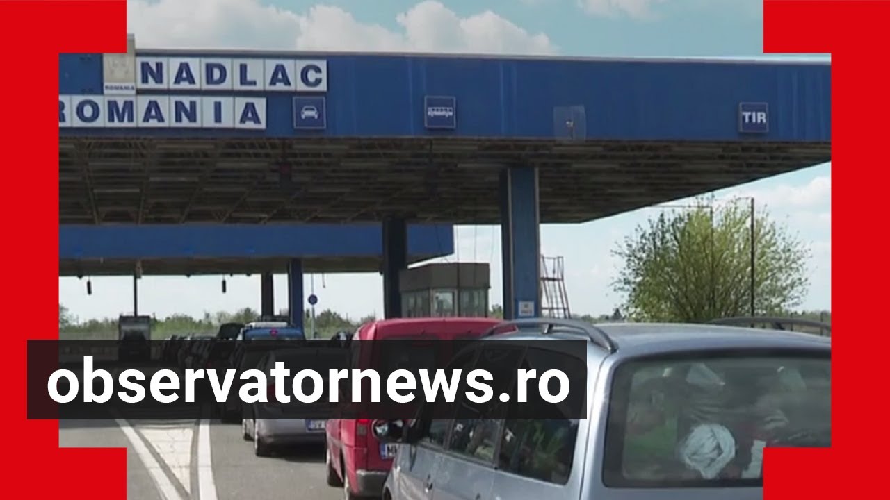 Cozi de mașini la Vama Nădlac. Românii se întorc acasă