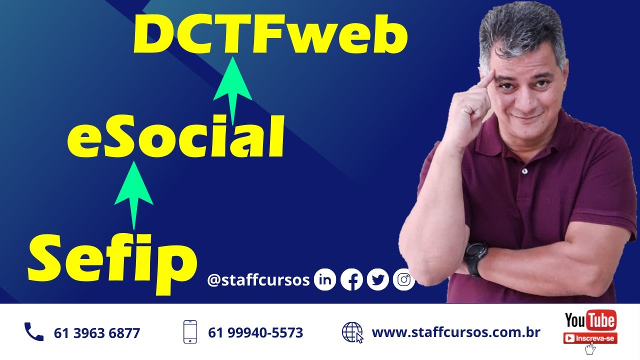 Transição dos Processos da Sefip para eSocial e DCTFweb  | #esocial #staffcursos #DCTFweb