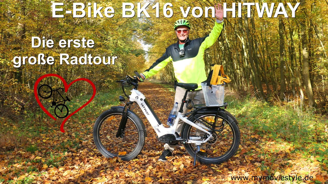 E-Bike BK16 von HITWAY – Die erste große Radtour 🚴‍♂️⚡