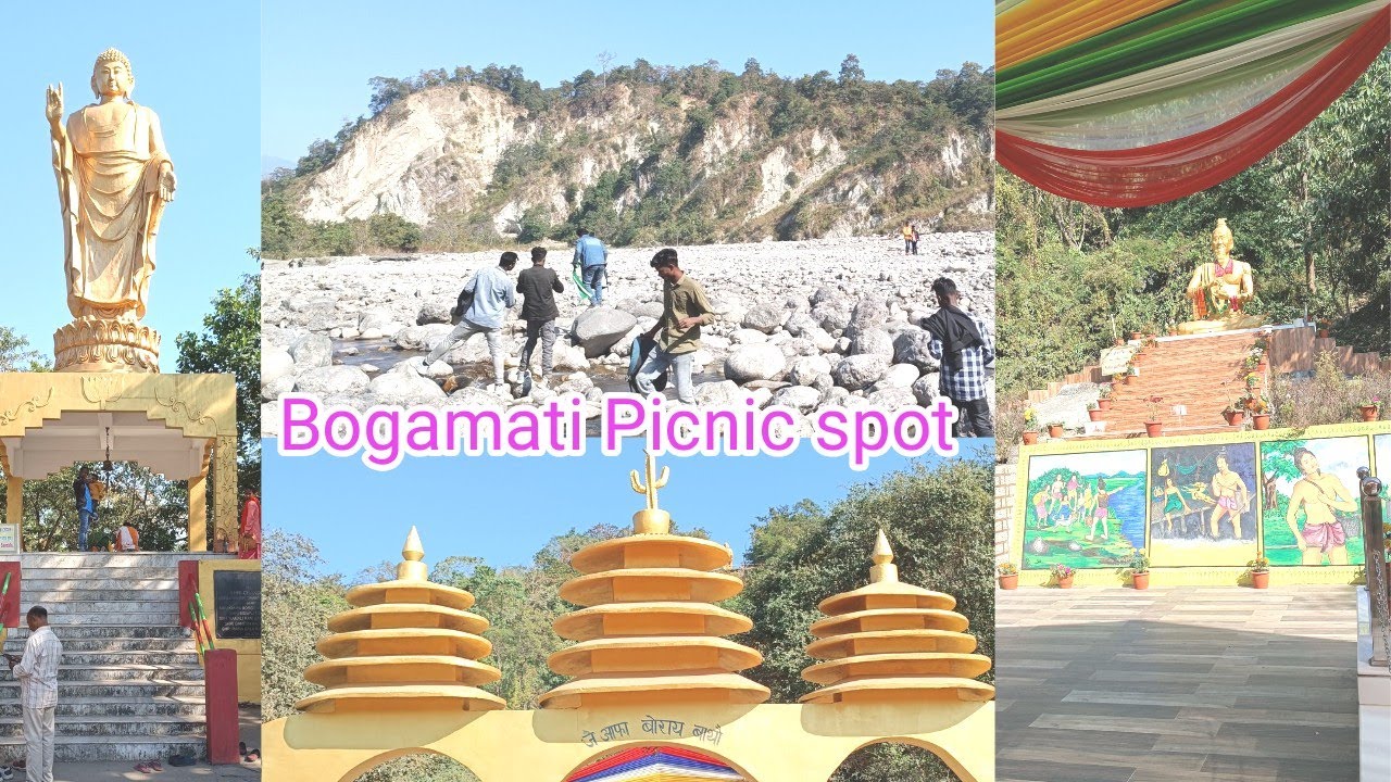 Bogamati picnic spot  Bhutan Border/ Bogamati  Bathou temple of Buddha temple.