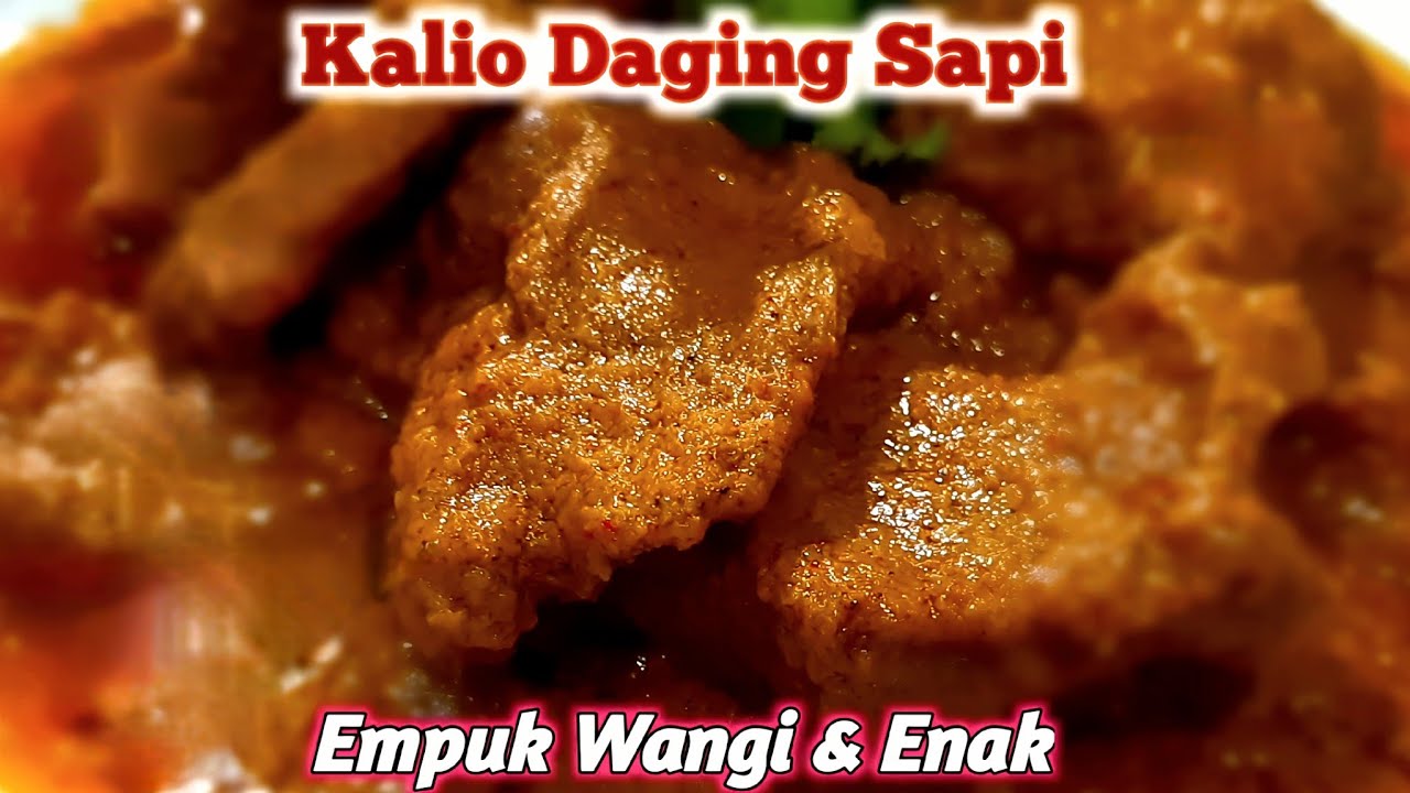 Kalio Daging Sapi Padang Ala Bunda Serlind Dengan Kacang Merah Yang Enak, Rendang Basah Minang Asli