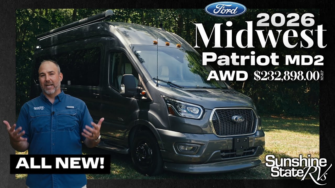 Inside the 2026 Midwest Patriot MD2 AWD Van | Luxury Ford Transit Class B RV w/ BRAND NEW Features!