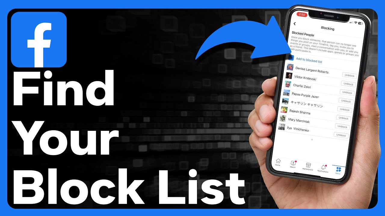 How To Find Block List On Facebook