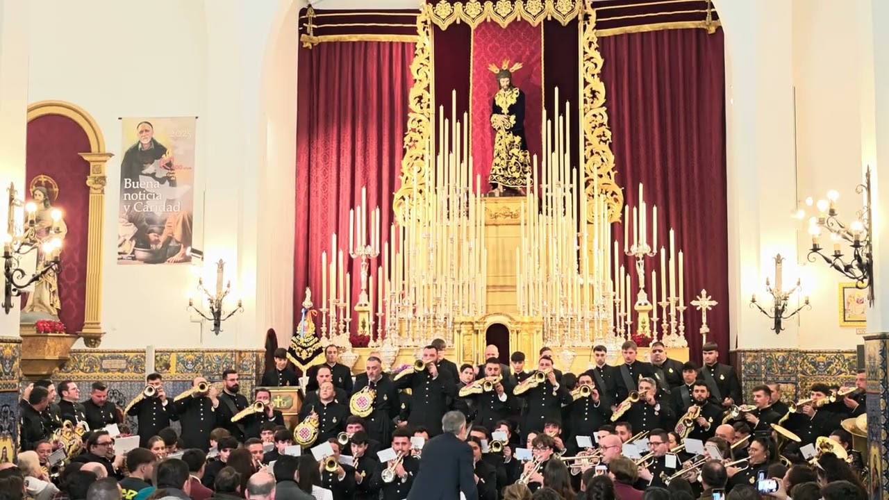 Banda de cornetas y tambores Nazareno de Sanlúcar la mayor. Marcha: Nazareno Compositor Pacheco