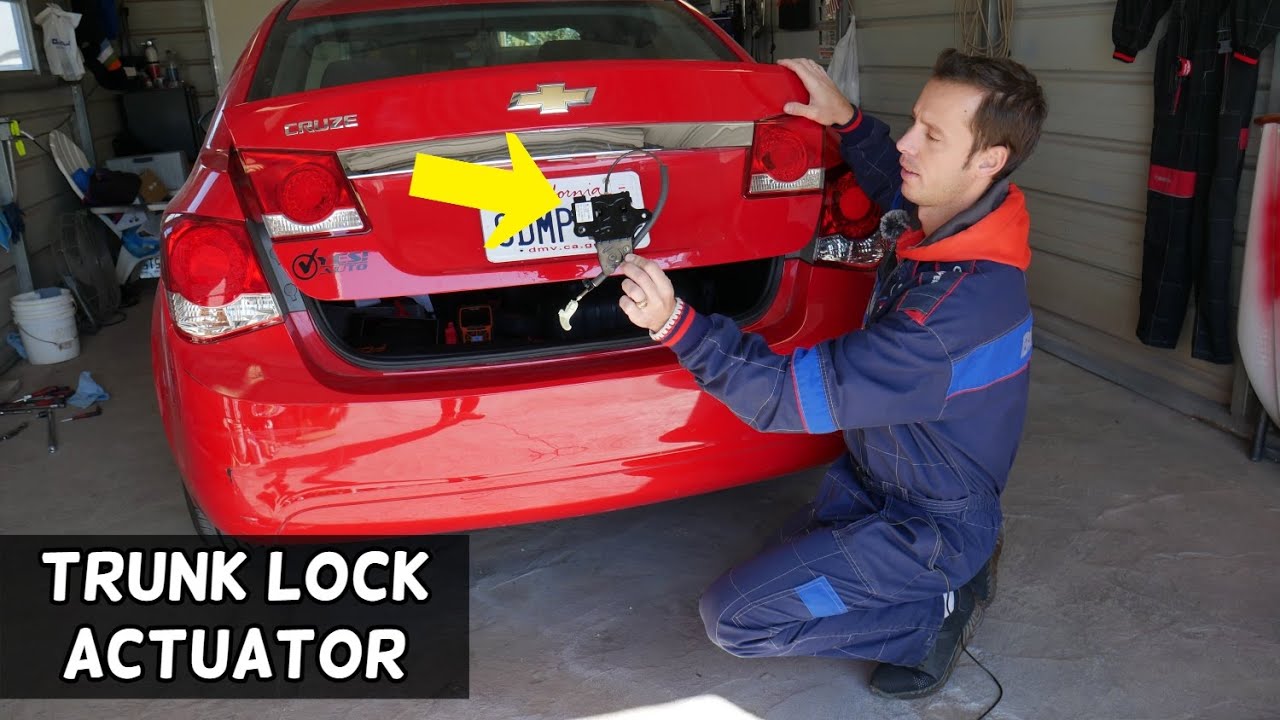 CHEVROLET CRUZE TRUNK LOCK ACTUATOR REPLACEMENT REMOVAL. TRUNK DOES NOT OPEN Chevy Cruze