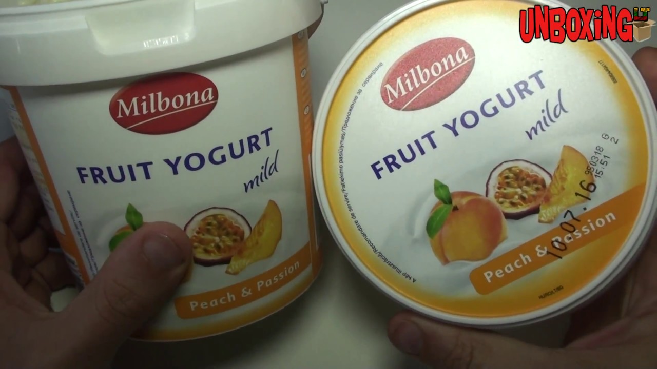 Perkame LIDL: Milbona Peach & Passion jogurtas