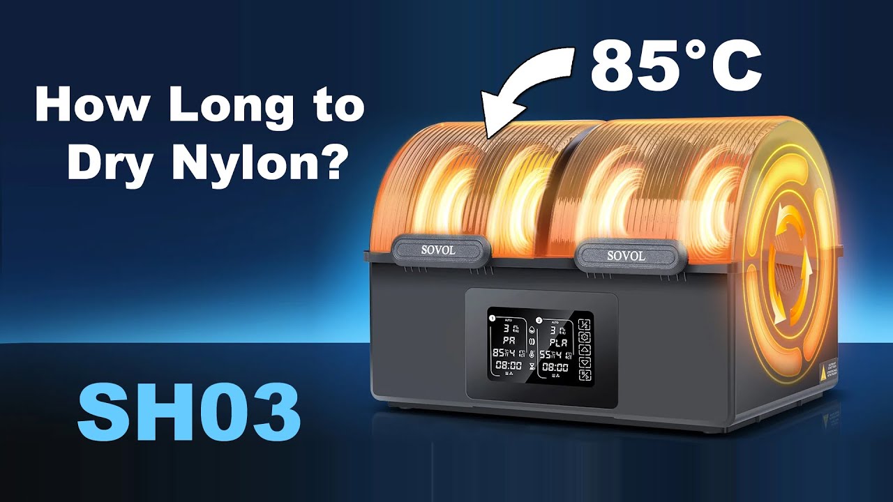 How Long to Dry Nylon at 85 °C? | Sovol SH03 Filament Dryer Review