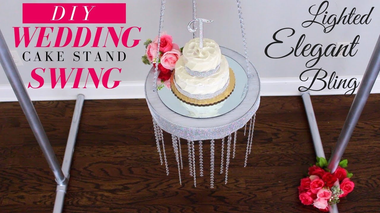 DIY Bling Wedding Cake Stand | Wedding Cake Swing