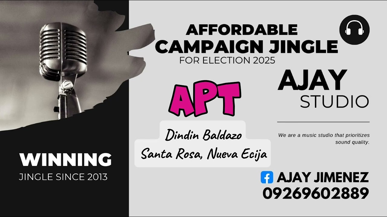 Campaign Jingle Sample for Election 2025-APT by ROSE and Bruno Mars