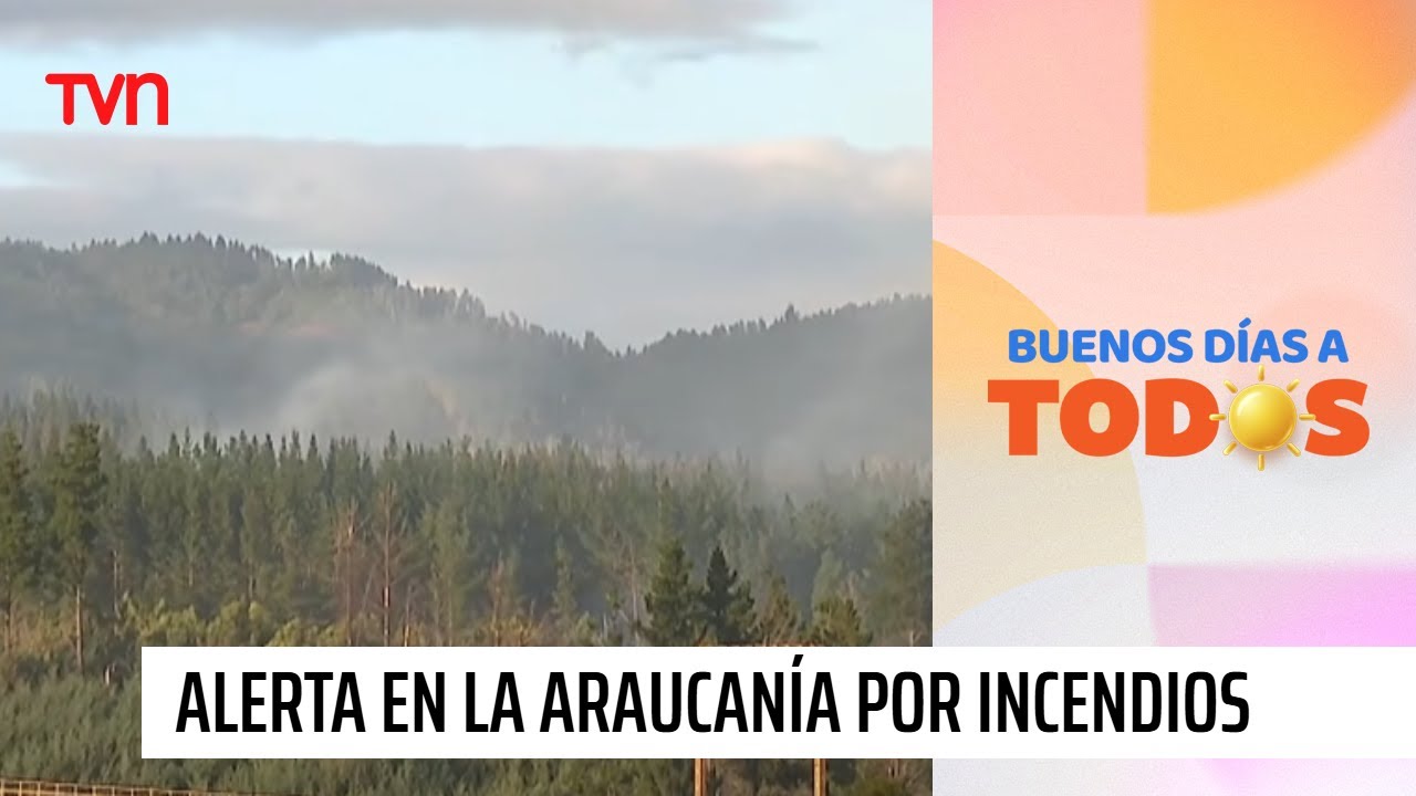 Alerta en el sur del país: La Araucanía afectada por múltiples incendios  | Buenos días a todos