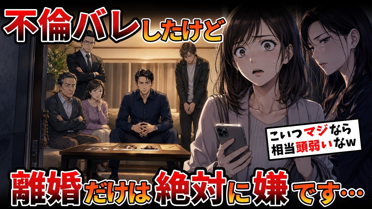 【汚嫁視点】汚嫁「浮気がバレたのですが、離婚だけは絶対に嫌です…」→その本性が…【2ch修羅場スレ・ゆっくり解説】