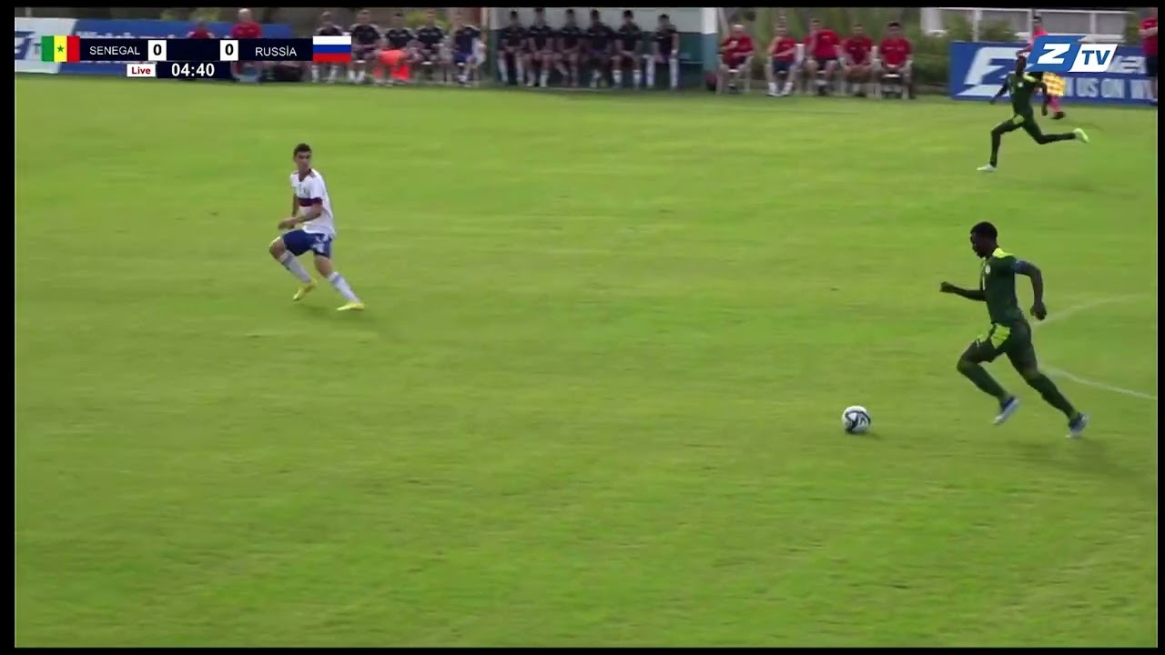 Match Senegal Vs Russia U17 first half 25/10/2023 match  preparation for the  World Cup U17 2023