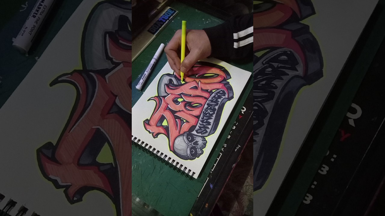 TIMELAPSE GRAFFITI - ZERO SK8 | #graffiti #hype #art #graffitiart #artwork #skateboard #zero