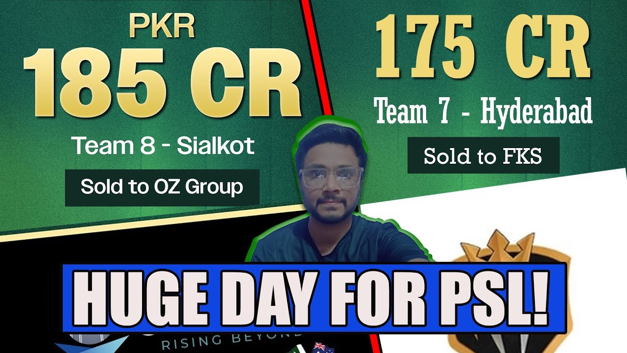 Hyderabad & Sialkot Two New Teams | HBL PSL Teams Auction 2026 | Pakistan Cricket