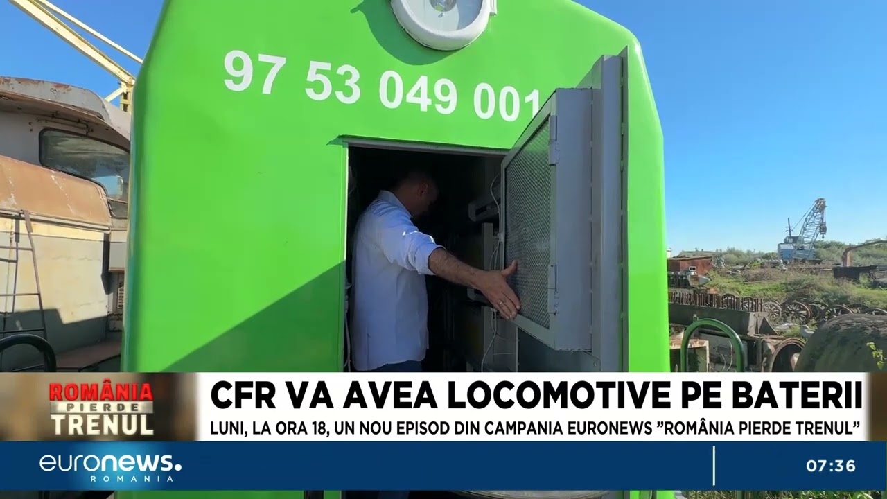 20 de locomotive CFR vor primi un sistem de propulsie cu baterii, în locul celui vechi, pe motorină