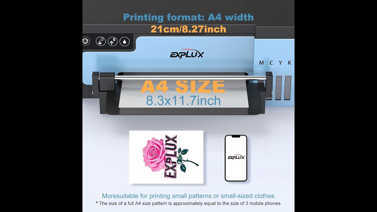 EXPLUX A4 DTF Printer Review: XP600 Printhead, 2880 DPI, Faster Than L1800/L805, Free 2-Year Ink!