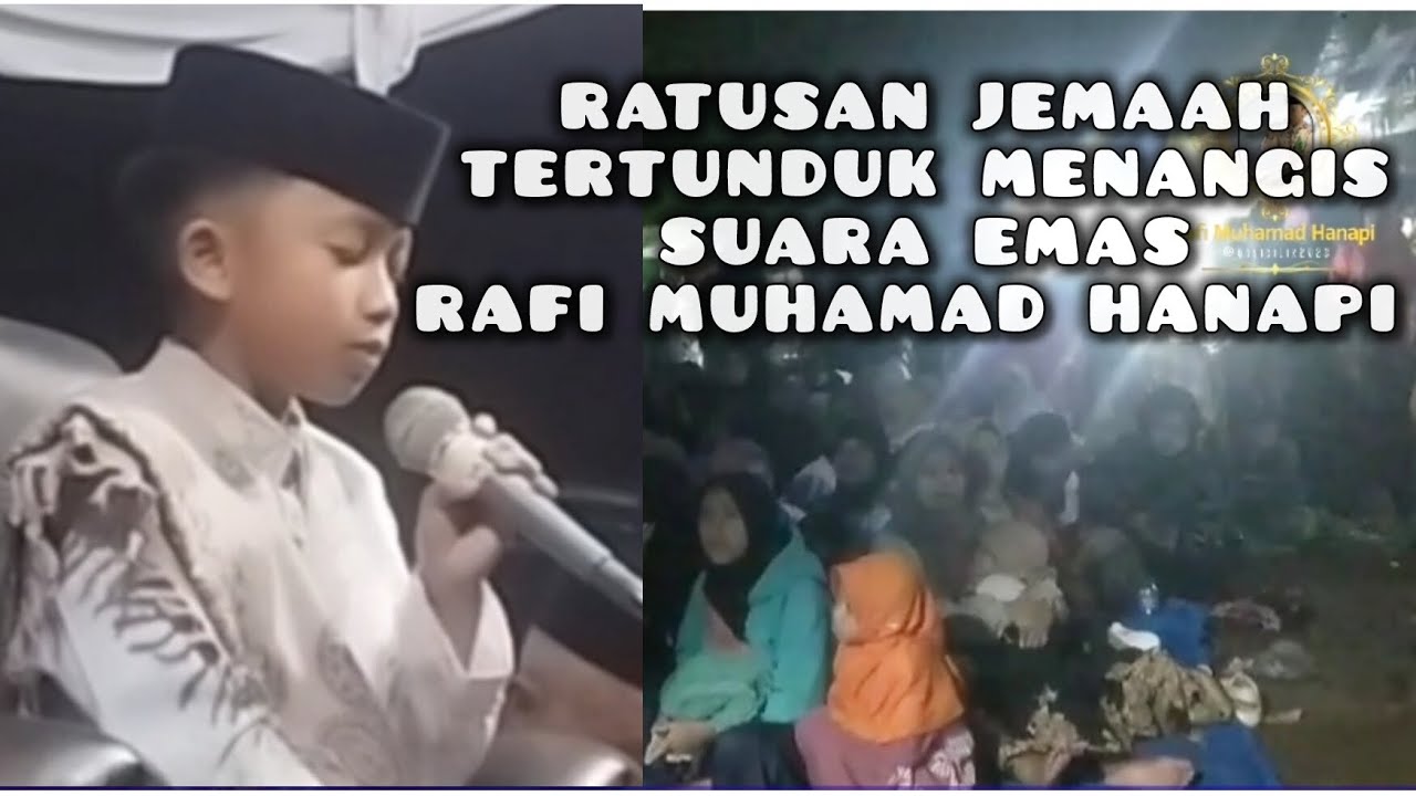Ratusan jemaah Tertunduk Menangis 😭😭😭, suara emas Rafi Muhamad Hanapi #qori #haflah