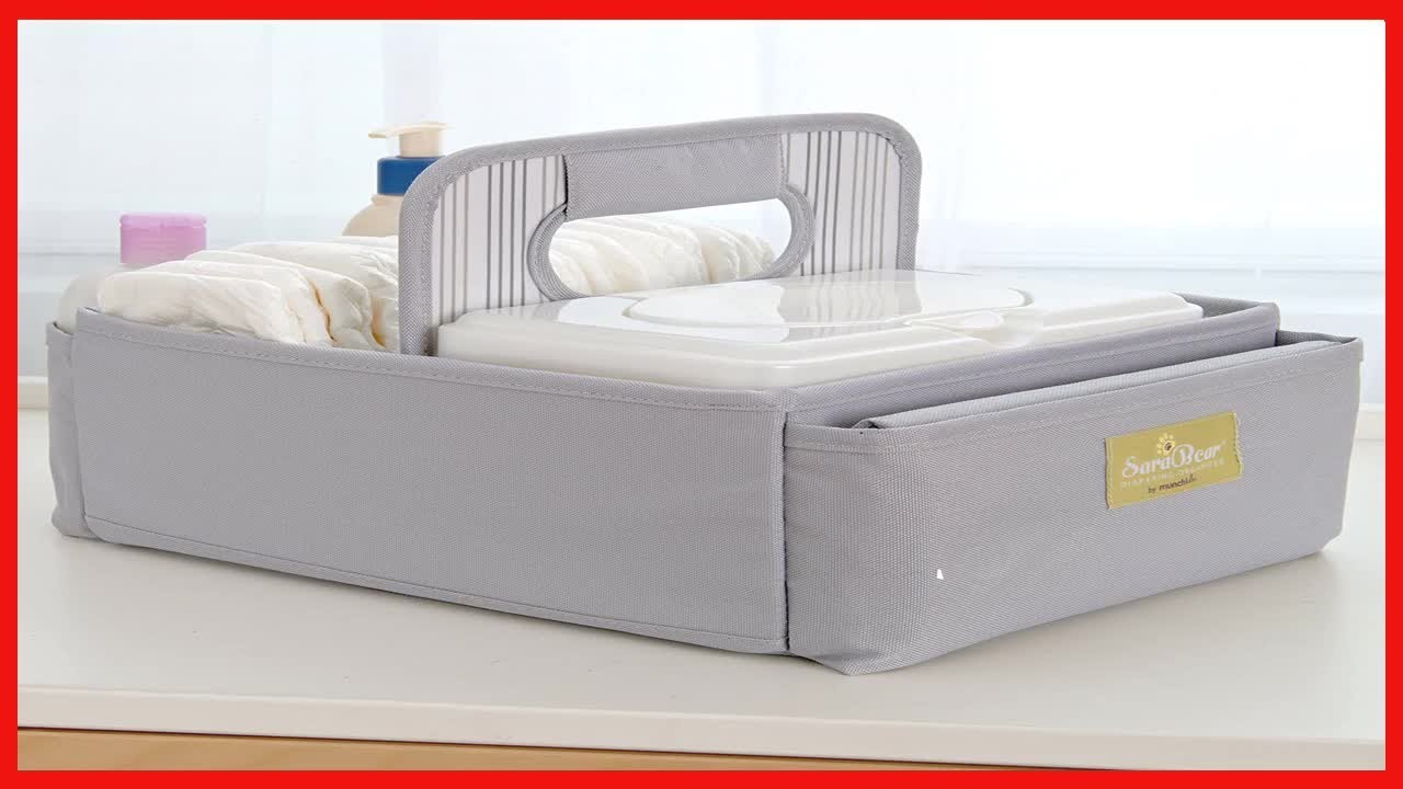 Great product -  Munchkin SaraBear Diapering Organizer, Grey